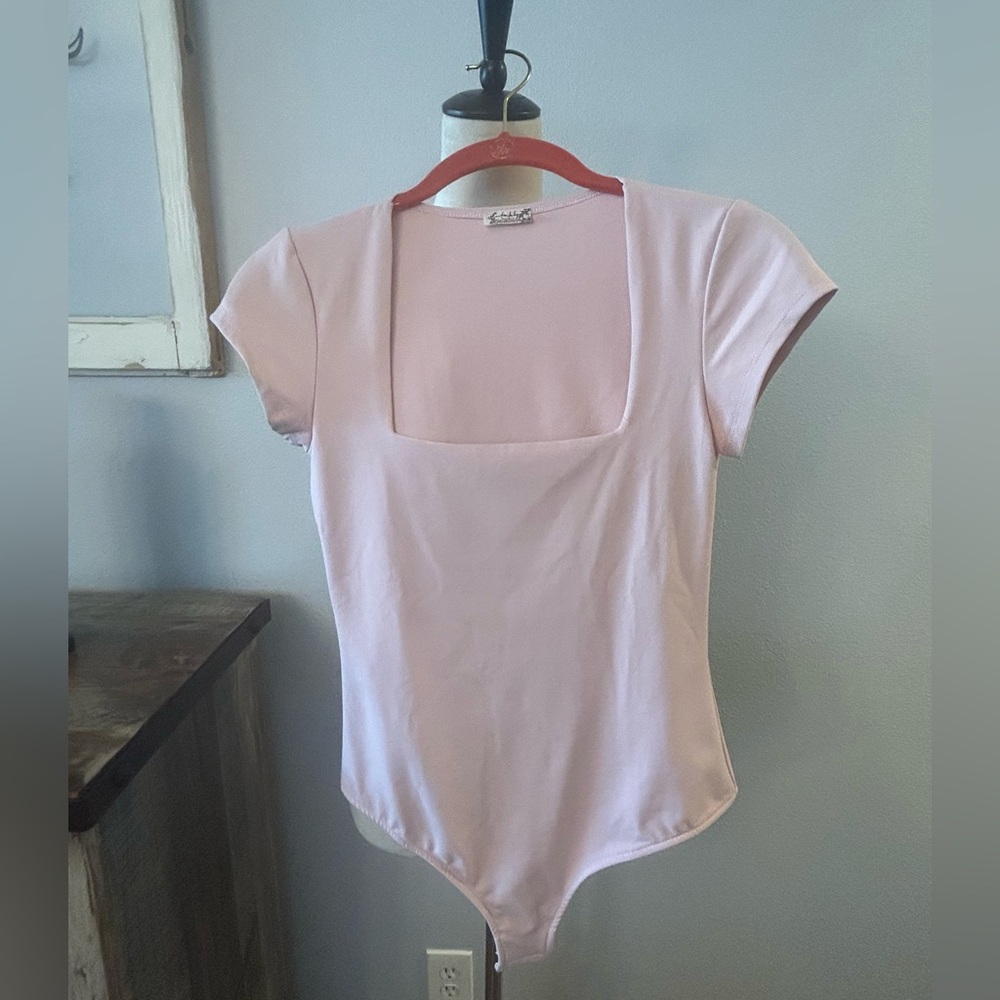 Free People Intimately Pink Bodysuit        NWOT
